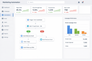 marketing automation solution dashboard