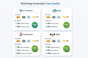 Marketing Automation Solution Case Studies Infographic